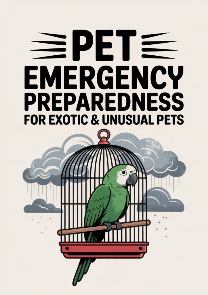 unusual pet disaster planning, exotic animal emergency prep, non-traditional pet emergency planning