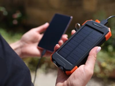 Portable Solar Phone Charger to Power Emergency Family Communications