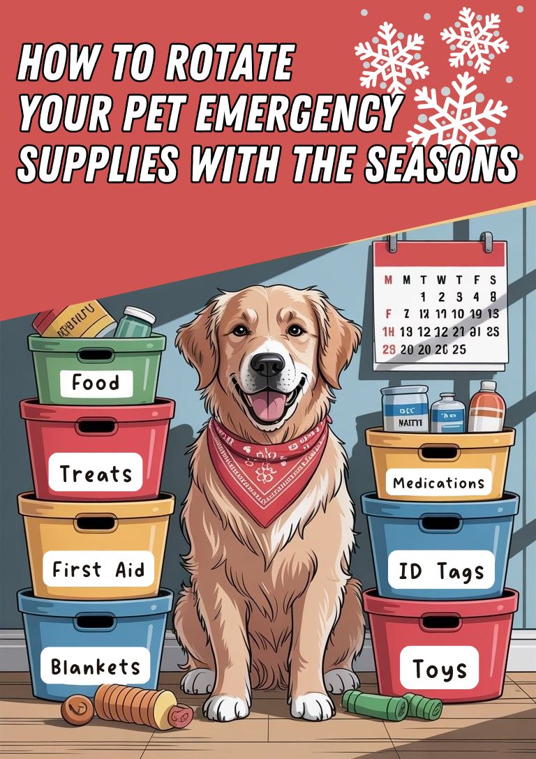 rotating pet emergency supplies