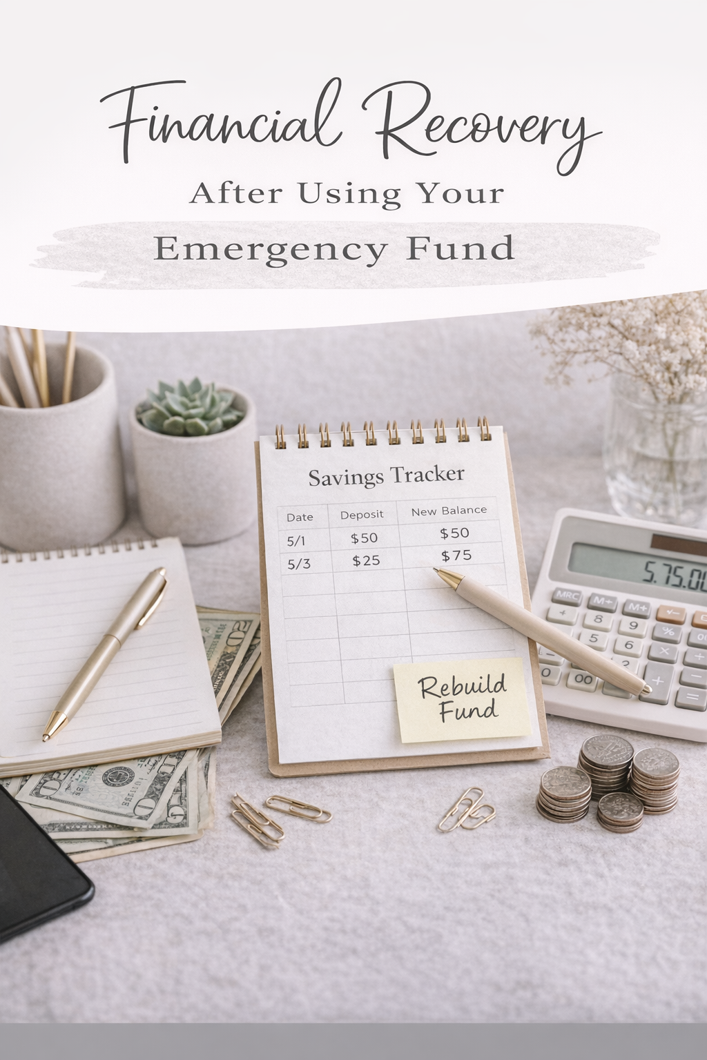 Financial Recovery After Using Your Emergency Fund